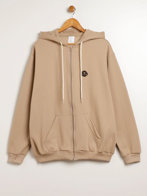 Moletom Plus Size Masculino BEGE