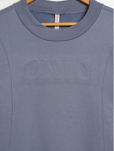 Moletom Felpado Plus Size Feminino AZUL