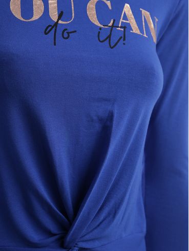 Blusa Malha Feminina AZUL
