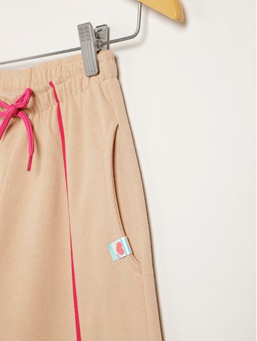 Calça Moletom Juvenil Para Menina - BEGE