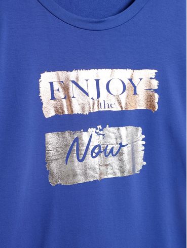 Blusa Manga Longa Plus Size Feminina AZUL