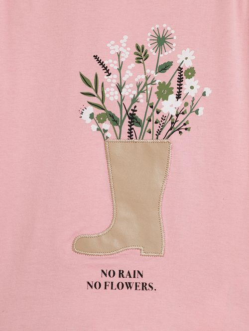 Blusa Manga Longa Infantil Para Menina - ROSA