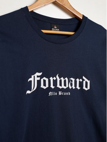 Camiseta Manga Longa Plus Size Masculina MARINHO
