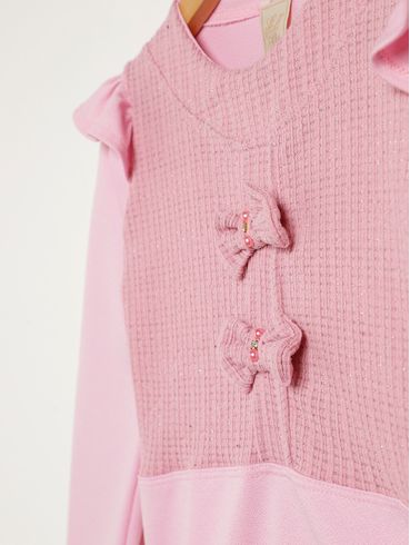 Body Infantil Para Menina - ROSA