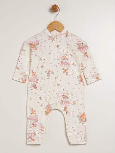 Macacão Infantil Para Bebê - OFF WHITE