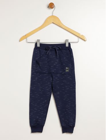 Calça Moletom Infantil Para Menino - MARINHO
