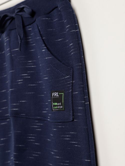 Calça Moletom Infantil Para Menino - MARINHO