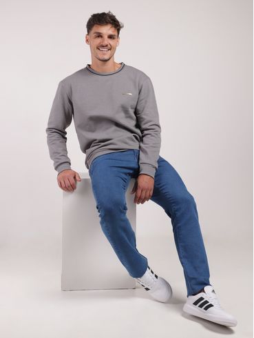 Calça Jeans Reta Masculina AZUL