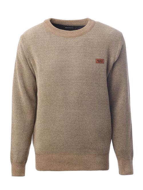 Blusão Tricot Manga Longa Masculino OCRE