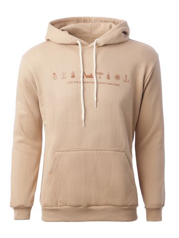 Moletom com Capuz Masculino BEGE