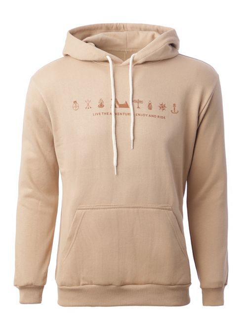 Moletom com Capuz Masculino BEGE