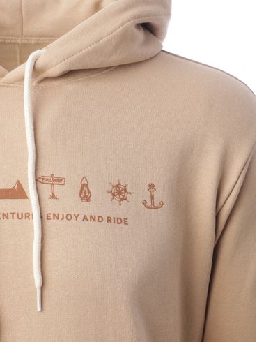 Moletom com Capuz Masculino BEGE