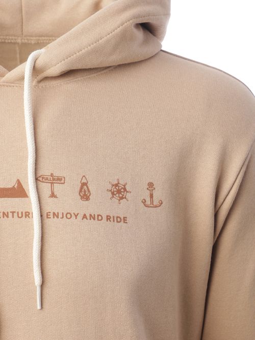 Moletom com Capuz Masculino BEGE