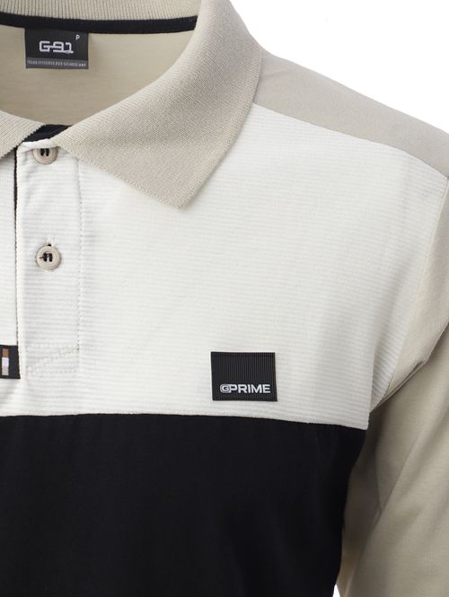 Polo Manga Curta Masculina BEGE