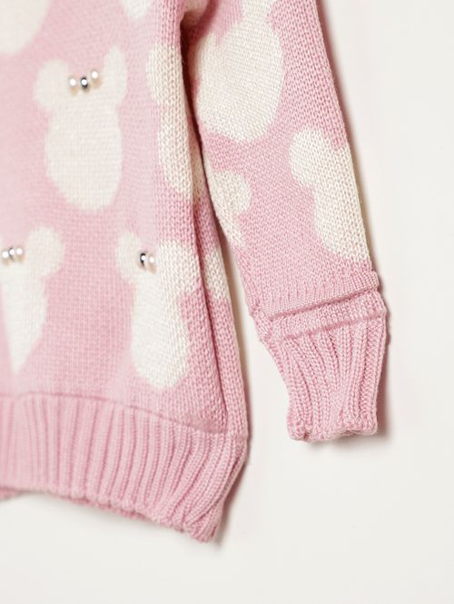 Blusão Tricot Infantil Para Menina - ROSA