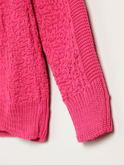 Blusão Tricot Laços Infantil Para Menina - PINK