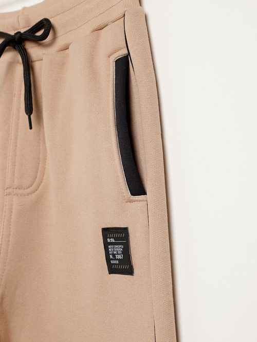 Calça Moletom Juvenil Para Menino - BEGE