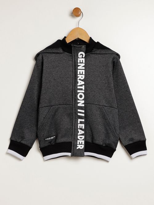 Jaqueta Moletom Infantil Para Menino - PRETO