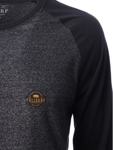 Camiseta Manga Longa Masculina PRETO/PRETO
