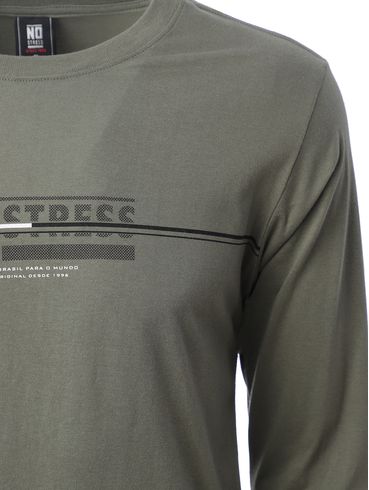 Camiseta Manga Longa No Stress Masculina VERDE