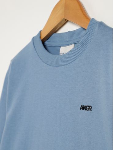 Camiseta Manga Longa Infantil Para Menino - AZUL