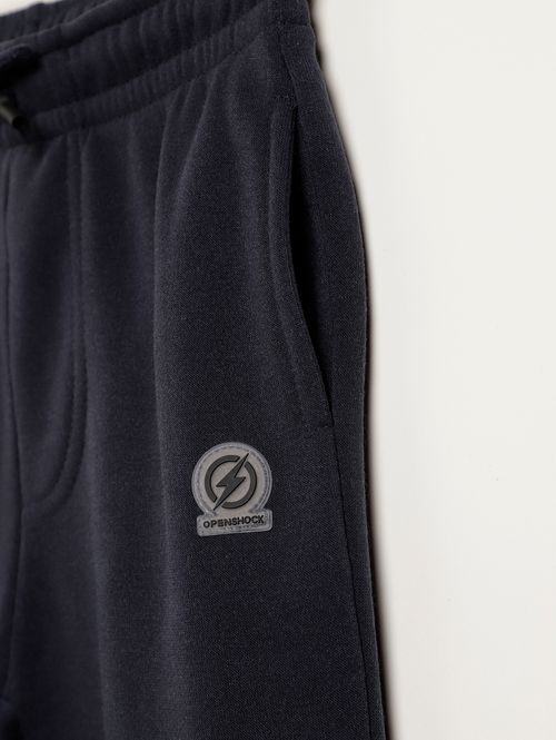 Calça Esportiva Com Punho Infantil Para Menino - MARINHO