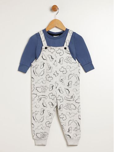 Jardineira Infantil Para Bebê - MESCLA