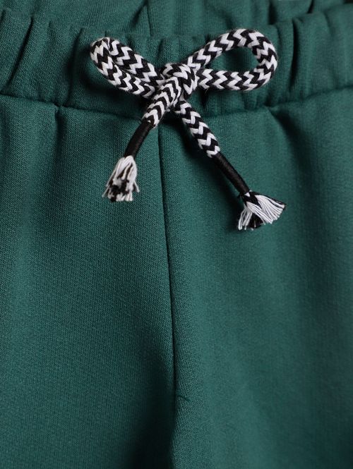 Calça Moletom Cargo Infantil Para Menino - VERDE