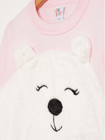 Conjunto Longo Infantil Para Bebê - ROSA