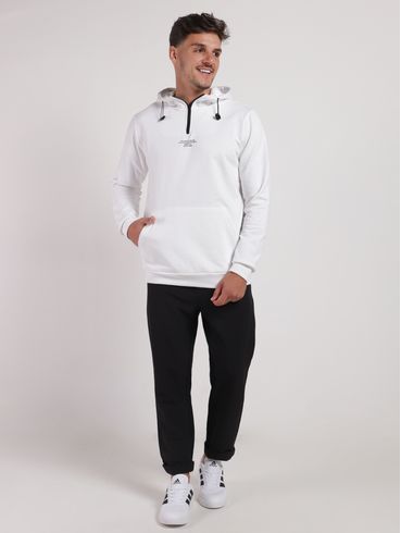 Moletom com Capuz Masculino BRANCO