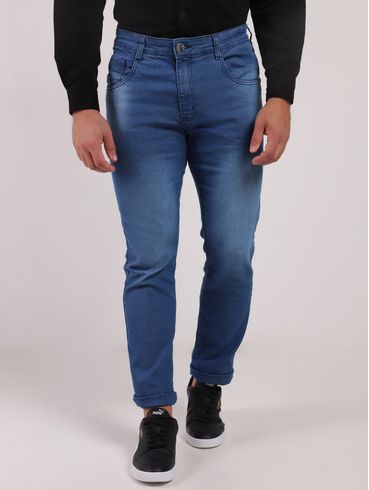 Calça Jeans Slim Masculina AZUL