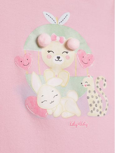 Body Infantil Para Bebê - ROSA CLARO