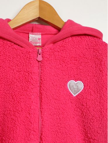 Jaqueta Moletom Infantil Para Menina - PINK