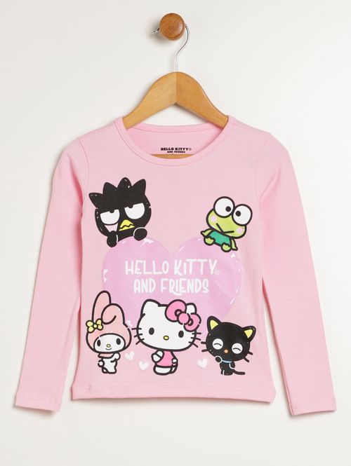 Blusa Hello Kitty Infantil Para Menina - ROSA CLARO