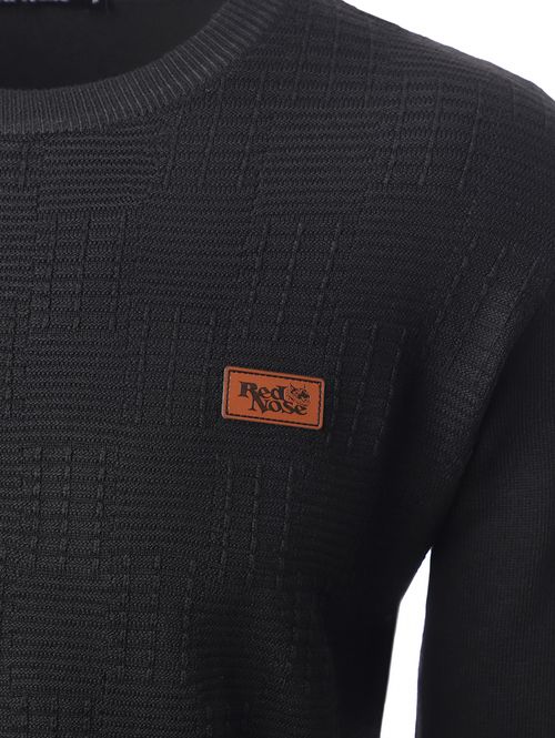 Blusão Tricot Manga Longa Masculino PRETO