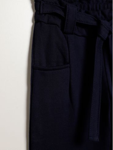 Calça Moletom Infantil Para Menina - AZUL
