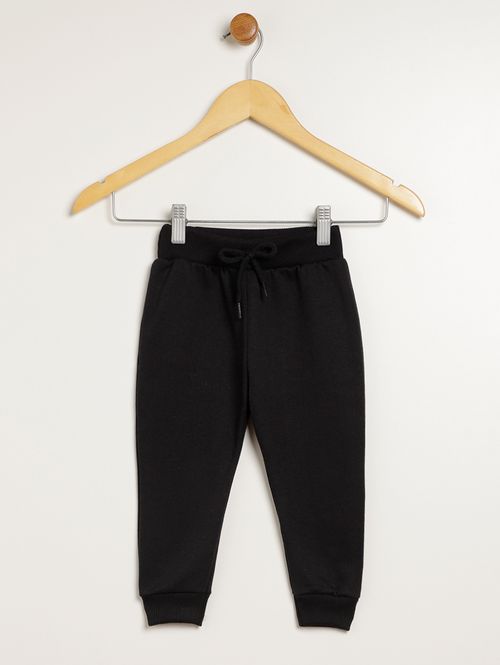 Calça Moletom Infantil Para Menino - PRETO