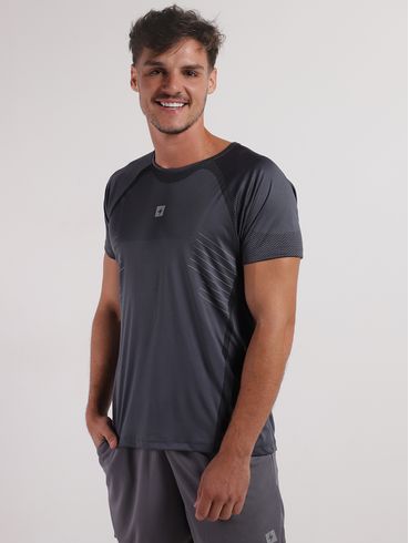 Camiseta Esportiva Action Dry Masculina GRAFITE