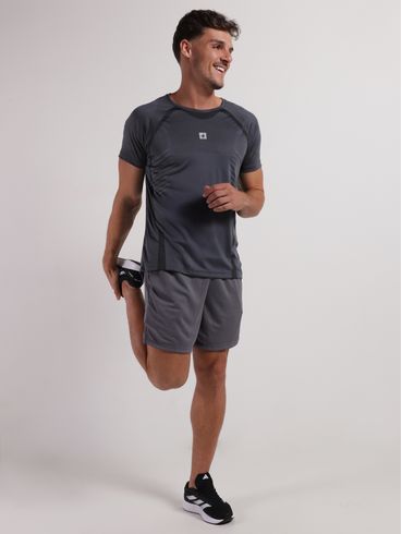 Camiseta Esportiva Action Dry Masculina GRAFITE