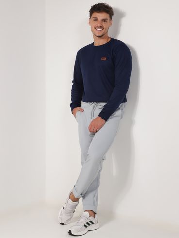 Blusão Tricot Manga Longa Masculina MARINHO