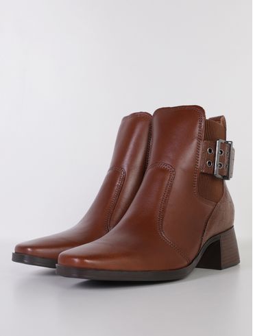 Bota Cano Curto Pisa Pegada Feminina MARROM