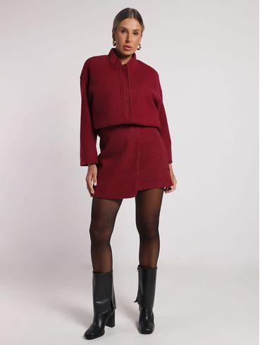 Jaqueta Oversized Eagle Rock Feminina VINHO