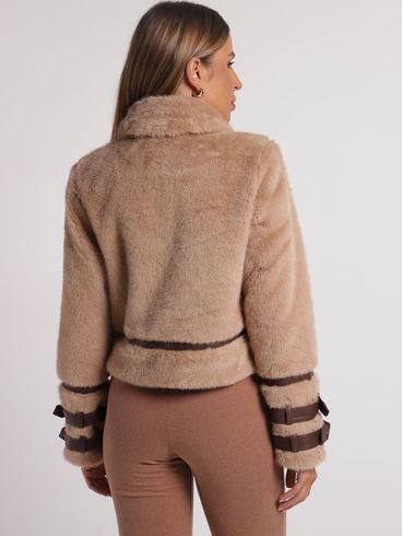 Jaqueta Biker Eagle Rock Feminina CAQUI