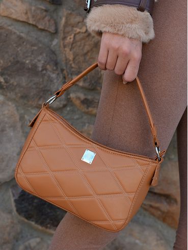 Bolsa Matelassê Feminina CARAMELO