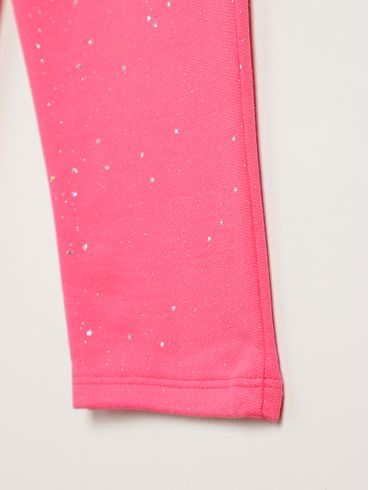 Calça Moletom Infantil Para Menina - ROSA