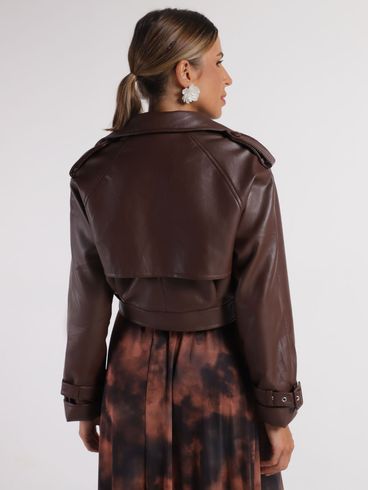 Jaqueta Cropped Eagle Rock Feminina CAFE
