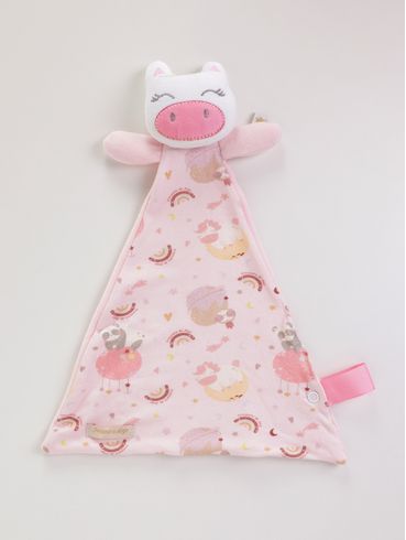 Naninha Plush Infantil Para Bebê - ROSA CLARO