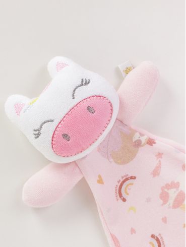 Naninha Plush Infantil Para Bebê - ROSA CLARO