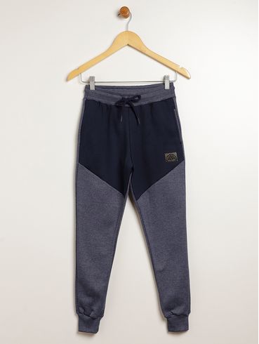 Calça Moletom Juvenil Para Menino - MARINHO