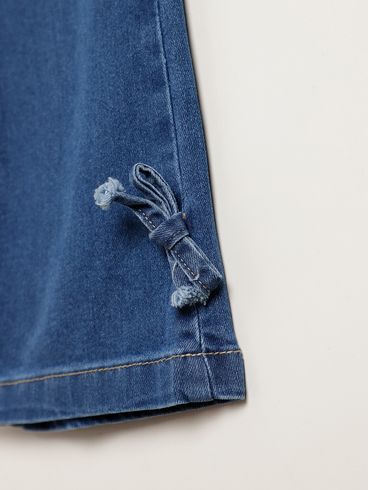Calça Jeans Flare Infantil Para Menina  - AZUL
